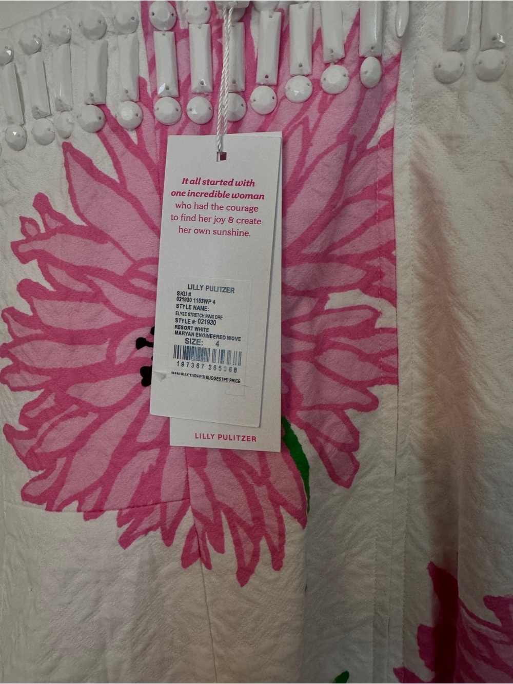 Lilly Pulitzer Elyse Floral Jacquard Strapless Maxi Dress - Picture 10 of 12